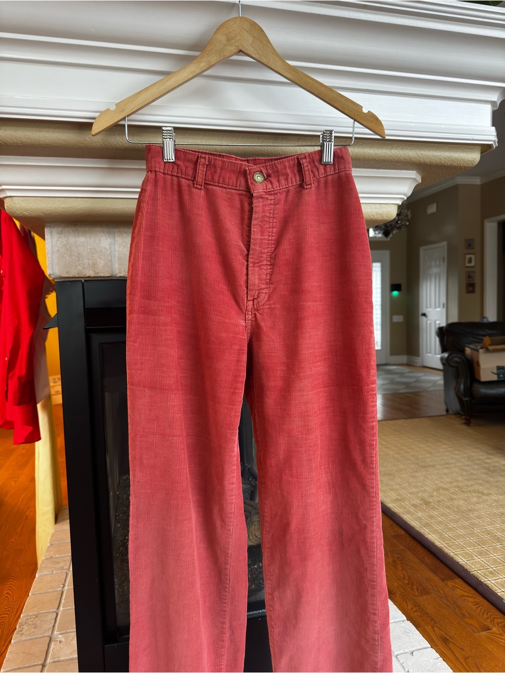 Vintage 70s/80s Levi's Dusty Rose‎ Corduroy High-Waisted Pants Retro - Picture 2 of 5